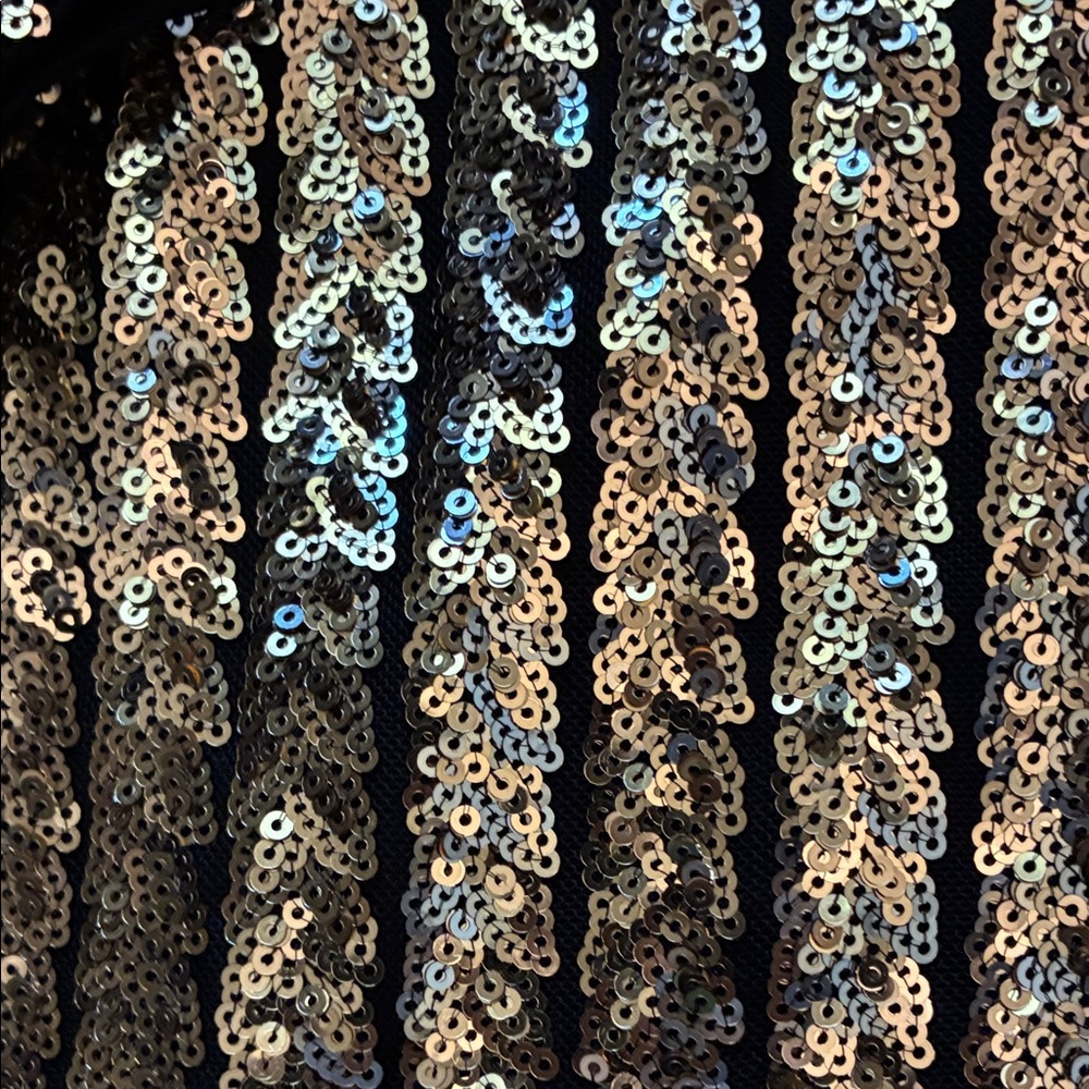 ✨ LULUS Drama Maker Gold & Silver Sequin Mini Dress - XL - Picture 7 of 7